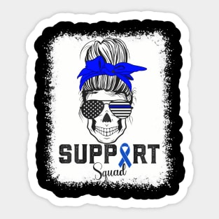 Support Squad Colorectal Colon Cancer Awareness Sticker